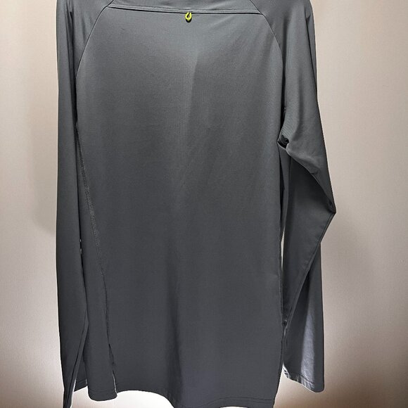 TallSlim Men's Quarter Zip Pullover Performance Shirt Grey M Medium - Picture 2 of 4